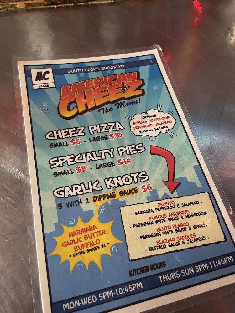 American Cheez Menu image 4